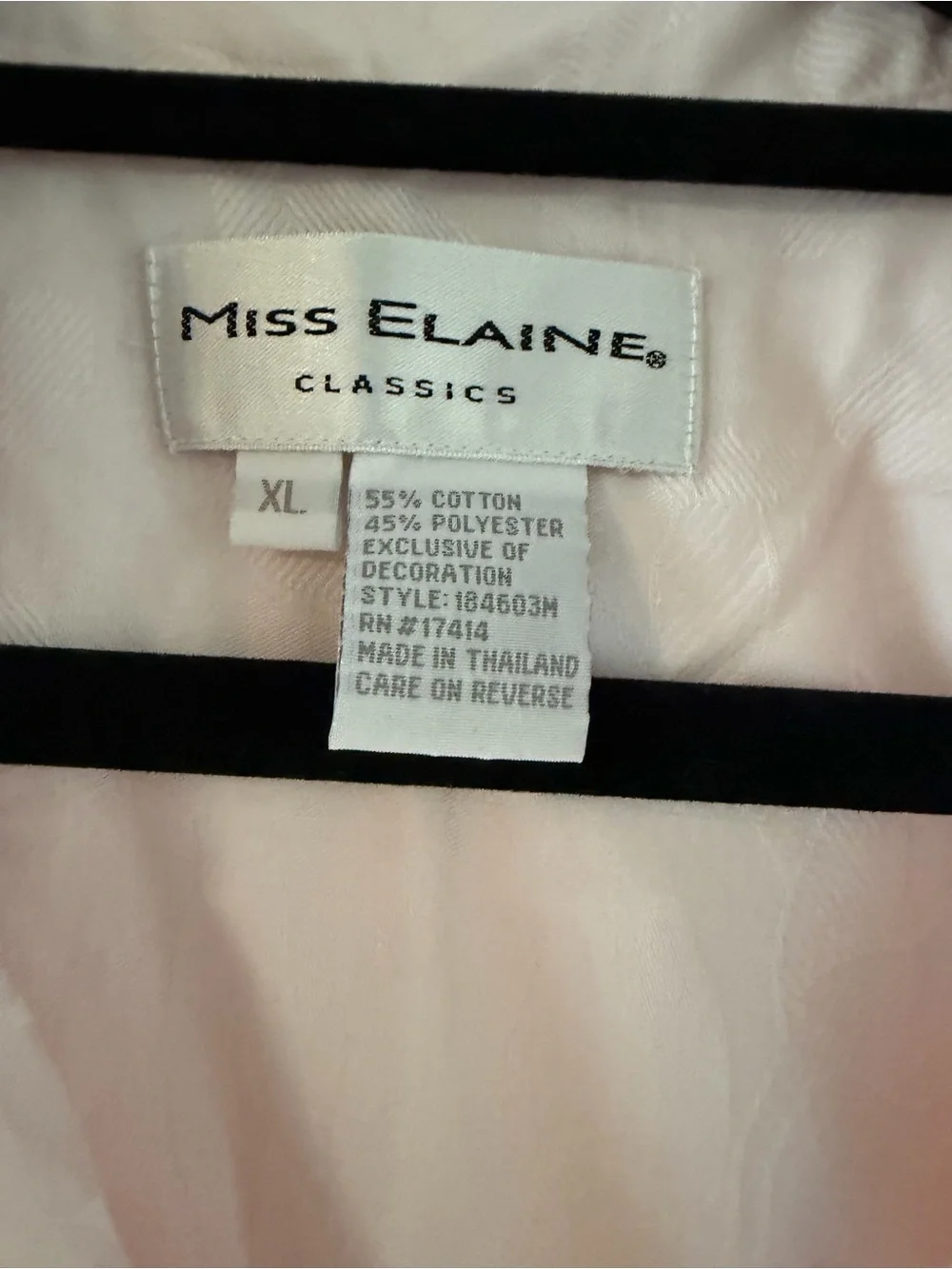 Miss Elaine Pale Pink Sleeveless Satin Button-Front Blouse